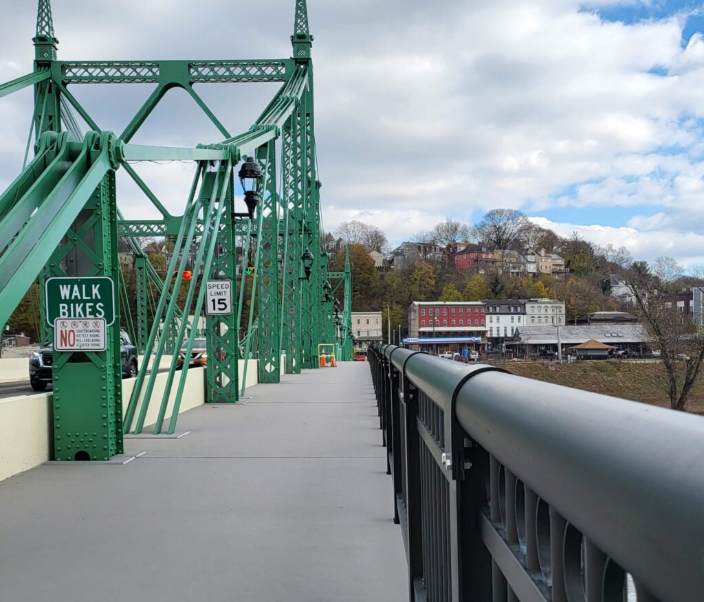 Finished Bridge FRP Walkway Northampton Finished Bridge FRP Walkway